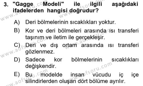 Enerji Tasarrufu Ve Çevre Dersi 2020 - 2021 Yılı Yaz Okulu Sınavı 3. Soru