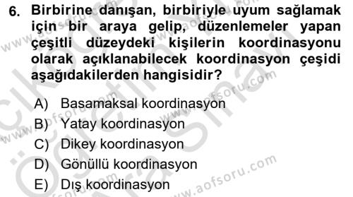 Bina ve Site Yöneticiliği Dersi 2023 - 2024 Yılı (Vize) Ara Sınavı 6. Soru