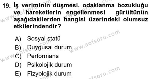 Tüketim Bilinci ve Bilinçli Tüketici Dersi 2018 - 2019 Yılı 3 Ders Sınavı 19. Soru