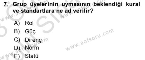 Tüketim Bilinci ve Bilinçli Tüketici Dersi 2022 - 2023 Yılı Yaz Okulu Sınavı 7. Soru