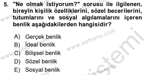 Tüketim Bilinci ve Bilinçli Tüketici Dersi 2023 - 2024 Yılı (Vize) Ara Sınavı 5. Soru