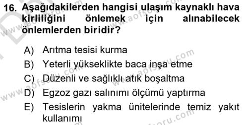 Tüketim Bilinci ve Bilinçli Tüketici Dersi 2023 - 2024 Yılı (Final) Dönem Sonu Sınavı 16. Soru