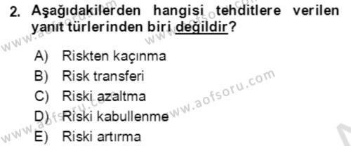 Toplumsal Yaşamda Aile Dersi 2021 - 2022 Yılı (Vize) Ara Sınavı 2. Soru