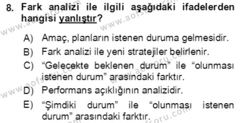 Toplumsal Yaşamda Aile Dersi 2021 - 2022 Yılı (Final) Dönem Sonu Sınavı 8. Soru