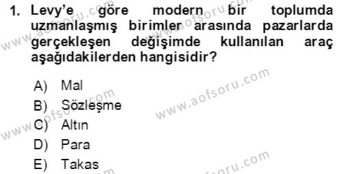 Aile Ekonomisi Dersi 2022 - 2023 Yılı Yaz Okulu Sınavı 1. Soru