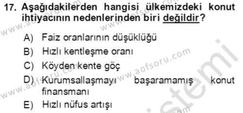 Aile Ekonomisi Dersi 2022 - 2023 Yılı Yaz Okulu Sınavı 17. Soru