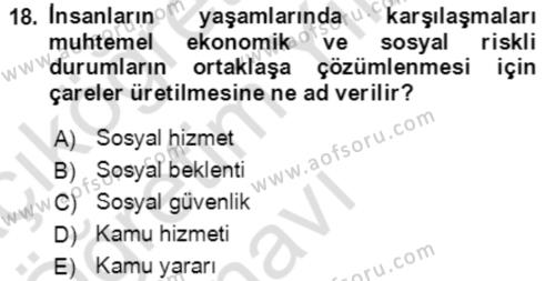 Aile Ekonomisi Dersi 2022 - 2023 Yılı Yaz Okulu Sınavı 18. Soru