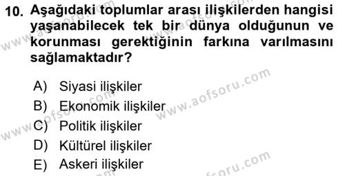 Aile Ekonomisi Dersi 2023 - 2024 Yılı (Vize) Ara Sınavı 10. Soru