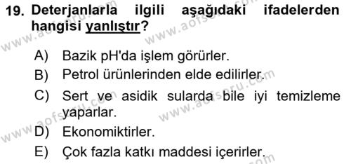 Sağlıklı Yaşam Dersi 2021 - 2022 Yılı (Vize) Ara Sınavı 19. Soru