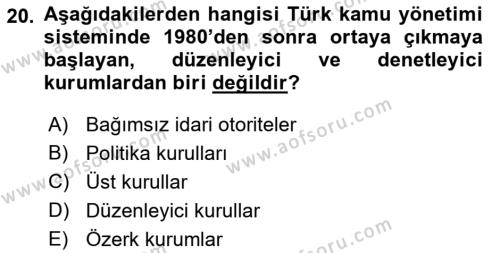 Yurttaşlık ve Çevre Bilgisi Dersi 2018 - 2019 Yılı 3 Ders Sınavı 20. Soru