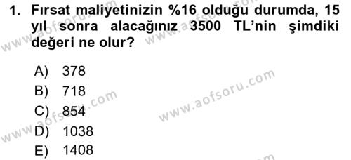 Spor Finansmanı Dersi 2021 - 2022 Yılı Yaz Okulu Sınavı 1. Soru