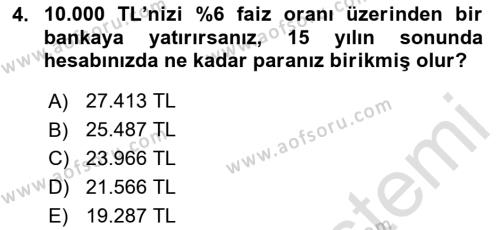 Spor Finansmanı Dersi 2024 - 2025 Yılı (Vize) Ara Sınavı 4. Soru