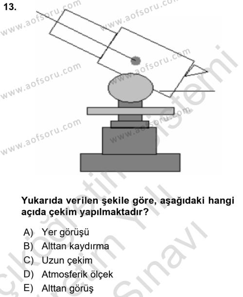 Videonun Kullanım Alanları Dersi 2023 - 2024 Yılı (Vize) Ara Sınavı 13. Soru