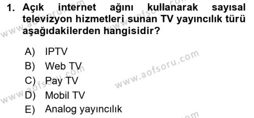  Sayısal Görüntüleme Teknolojileri Dersi 2021 - 2022 Yılı (Final) Dönem Sonu Sınavı 1. Soru