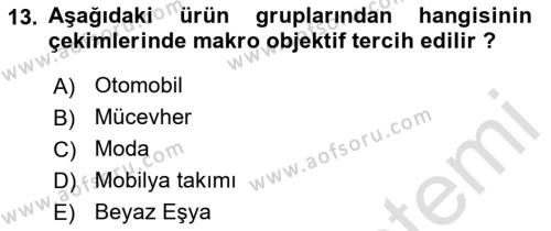  Sayısal Görüntüleme Teknolojileri Dersi 2021 - 2022 Yılı Yaz Okulu Sınavı 13. Soru