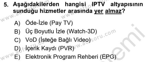  Sayısal Görüntüleme Teknolojileri Dersi 2022 - 2023 Yılı (Vize) Ara Sınavı 5. Soru