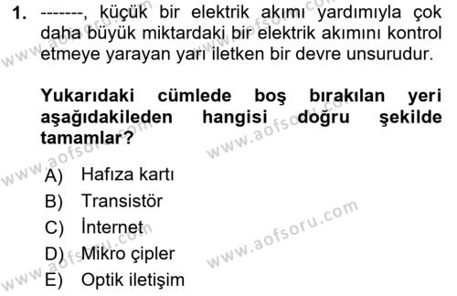  Sayısal Görüntüleme Teknolojileri Dersi 2022 - 2023 Yılı Yaz Okulu Sınavı 1. Soru