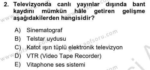  Sayısal Görüntüleme Teknolojileri Dersi 2022 - 2023 Yılı Yaz Okulu Sınavı 2. Soru