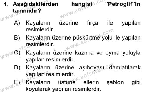 Görsel İletişim ve Tasarım Tarihi Dersi 2023 - 2024 Yılı (Vize) Ara Sınavı 1. Soru