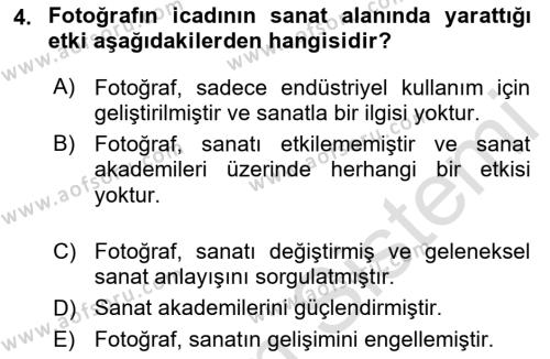 Yeni Medya Sanatı Dersi 2023 - 2024 Yılı (Vize) Ara Sınavı 4. Soru