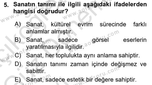 Yeni Medya Sanatı Dersi 2023 - 2024 Yılı (Vize) Ara Sınavı 5. Soru