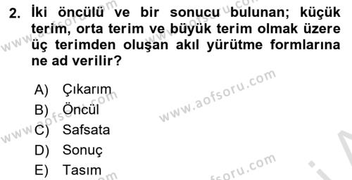 Sanatta Eleştirel Düşünce Dersi 2022 - 2023 Yılı (Vize) Ara Sınavı 2. Soru