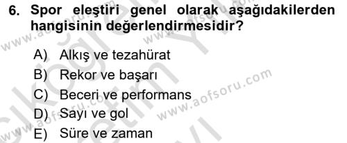 Sanatta Eleştirel Düşünce Dersi 2022 - 2023 Yılı Yaz Okulu Sınavı 6. Soru