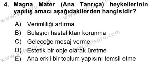 Sanatta Eleştirel Düşünce Dersi 2023 - 2024 Yılı (Final) Dönem Sonu Sınavı 4. Soru