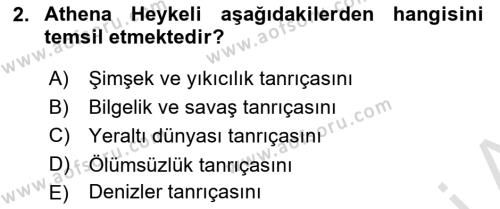 Sanatta Eleştirel Düşünce Dersi 2023 - 2024 Yılı Yaz Okulu Sınavı 2. Soru