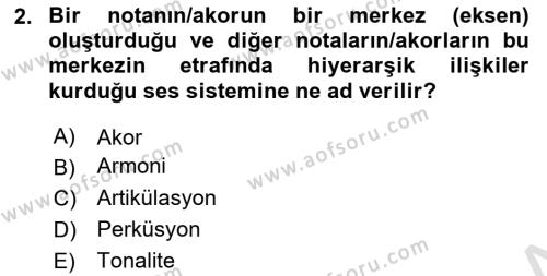 Sanatta Eleştirel Düşünce Dersi 2024 - 2025 Yılı (Vize) Ara Sınavı 2. Soru