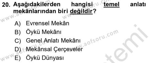 Görsel Tasarımda Yaratıcı Düşünme Teknikleri Dersi 2022 - 2023 Yılı (Vize) Ara Sınavı 20. Soru