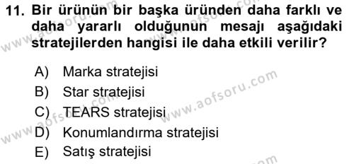 Görsel Tasarımda Yaratıcı Düşünme Teknikleri Dersi 2022 - 2023 Yılı (Final) Dönem Sonu Sınavı 11. Soru