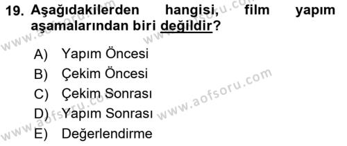 Görsel Tasarımda Yaratıcı Düşünme Teknikleri Dersi 2023 - 2024 Yılı (Final) Dönem Sonu Sınavı 19. Soru