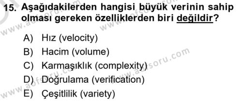 Dijital Görüntüleme İşleme Yöntemleri Dersi 2022 - 2023 Yılı Yaz Okulu Sınavı 15. Soru