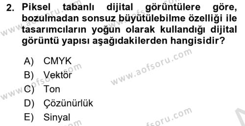 Dijital Görüntüleme İşleme Yöntemleri Dersi 2022 - 2023 Yılı Yaz Okulu Sınavı 2. Soru