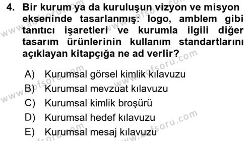 Dijital Görüntüleme İşleme Yöntemleri Dersi 2022 - 2023 Yılı Yaz Okulu Sınavı 4. Soru