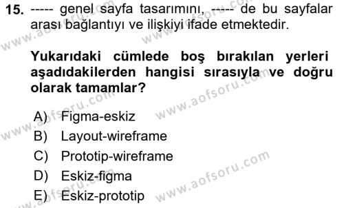 Dijital Görüntüleme İşleme Yöntemleri Dersi 2023 - 2024 Yılı (Vize) Ara Sınavı 15. Soru