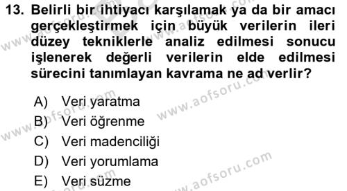 Dijital Görüntüleme İşleme Yöntemleri Dersi 2023 - 2024 Yılı (Final) Dönem Sonu Sınavı 13. Soru