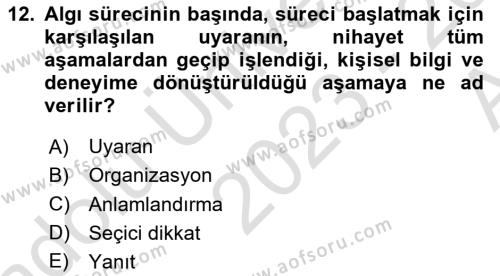 Görsel İletişim Ve Kuramları Dersi 2023 - 2024 Yılı (Vize) Ara Sınavı 12. Soru