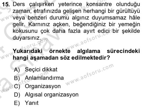 Görsel İletişim Ve Kuramları Dersi 2023 - 2024 Yılı (Vize) Ara Sınavı 15. Soru