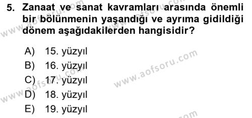 Görsel İletişim Ve Kuramları Dersi 2023 - 2024 Yılı (Vize) Ara Sınavı 5. Soru