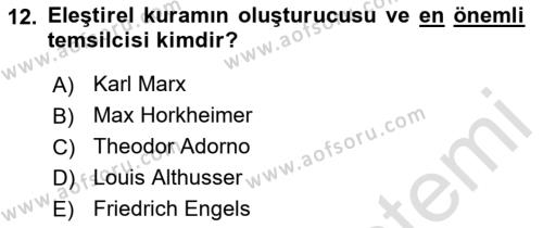 Görsel İletişim Ve Kuramları Dersi 2023 - 2024 Yılı (Final) Dönem Sonu Sınavı 12. Soru