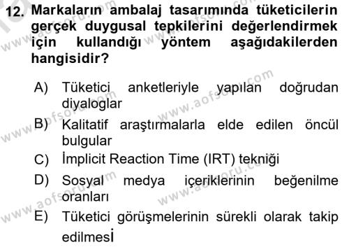 Kurumsal Kimlik Tasarımı Dersi 2023 - 2024 Yılı (Final) Dönem Sonu Sınavı 12. Soru