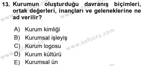 Görsel Sistem Tasarımları Dersi 2023 - 2024 Yılı (Final) Dönem Sonu Sınavı 13. Soru