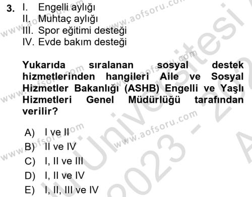 Engellilik Ve Erişilebilir Tasarım Dersi 2023 - 2024 Yılı (Vize) Ara Sınavı 3. Soru