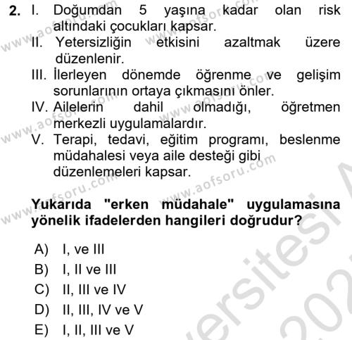 Engellilik Ve Erişilebilir Tasarım Dersi 2024 - 2025 Yılı (Vize) Ara Sınavı 2. Soru