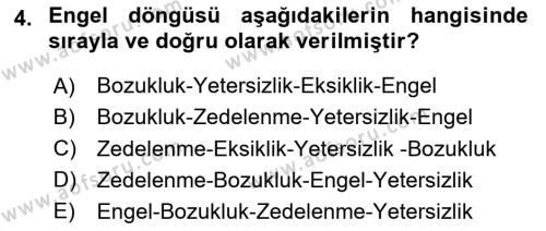 Engellilik Ve Erişilebilir Tasarım Dersi 2024 - 2025 Yılı (Vize) Ara Sınavı 4. Soru