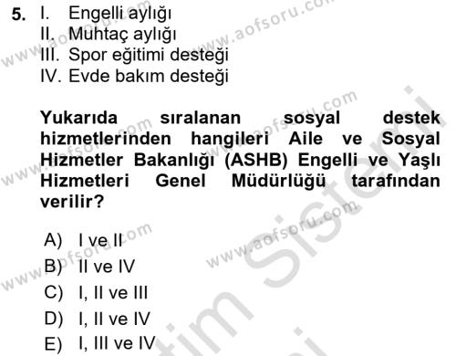 Engellilik Ve Erişilebilir Tasarım Dersi 2024 - 2025 Yılı (Vize) Ara Sınavı 5. Soru