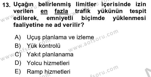 Harekat Performans Dersi 2018 - 2019 Yılı Yaz Okulu Sınavı 13. Soru