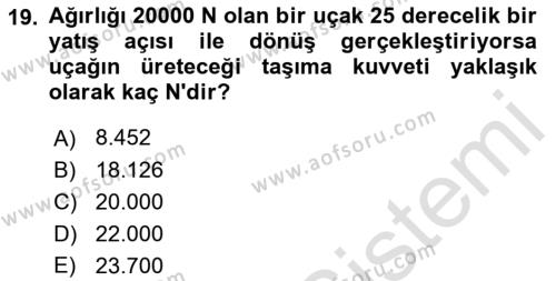 Harekat Performans Dersi 2021 - 2022 Yılı (Vize) Ara Sınavı 19. Soru